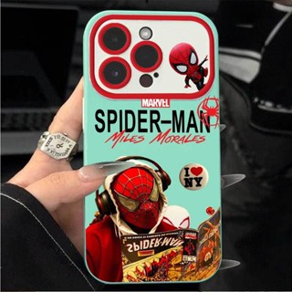 เคสโทรศัพท์มือถือ แบบนิ่ม ลายการ์ตูนสไปเดอร์แมน สําหรับ Apple Iphone 14 13promax 12 11 xs xr 8FCJ