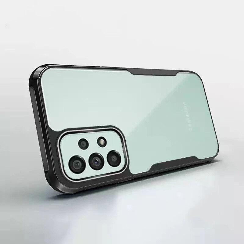 เคส Samsung galaxy A32 5G เคสซัมซุง ขอบดำหลังใส เคสกันกระแทก เคสนิ่ม TPU Case