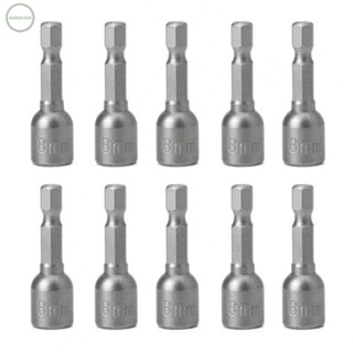 GORGEOUS~Magnetic Nut Driver Set Kit Socket Adapter 10pcs Chrome Vanadium Steel