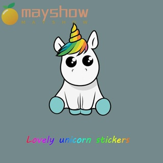 Mayshow สติกเกอร์ไวนิล ลายน่ารัก สําหรับติดตกแต่งหน้าต่างรถยนต์