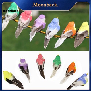 &lt;moonback&gt; ฟิกเกอร์นกประดิษฐ์ โฟมขนนก สําหรับตกแต่งบ้าน ระเบียง เทศกาลคริสต์มาส