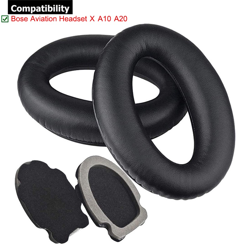 1 คู่แผ่นรองหูฟังสําหรับ Bose Aviation ชุดหูฟัง X A10 A20 หูฟังแผ่นรองหูฟังเบาะฟองน้ําชุดหูฟัง Earmu