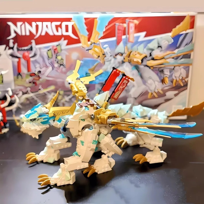 Ninjago Zane's Ice Dragon Creature 71786 2in1 ชุดของเล่นตัวต่อเลโก้ รูปมังกร สําหรับเด็ก เข้ากันได้กับ lego