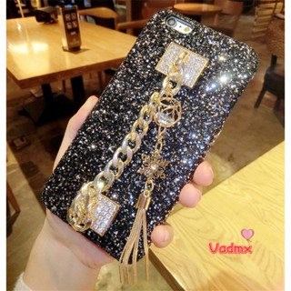 เคสโทรศัพท์มือถือ ปิดด้านหลัง ลายกลิตเตอร์ วิบวับ พร้อมสายคล้องมือ สีทอง สําหรับ Realme 9i C35 C21 C20 8i 8 Pro 4G 7 6 5 3 Pro 5i 5s 6i C3 7i C17 C15 C25 C25S C20 C11 2020 2021