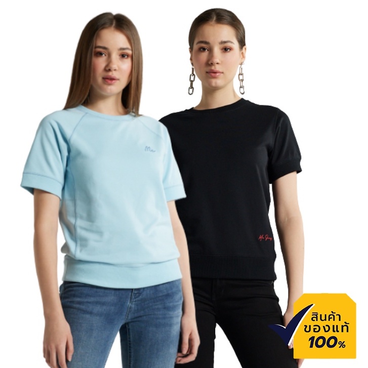 Mc Jeans เสื้อยืดแขนสั้น ผู้หญิง MC BIKER คอกลม 2 รุ่น MTTZ496, MTTZ514