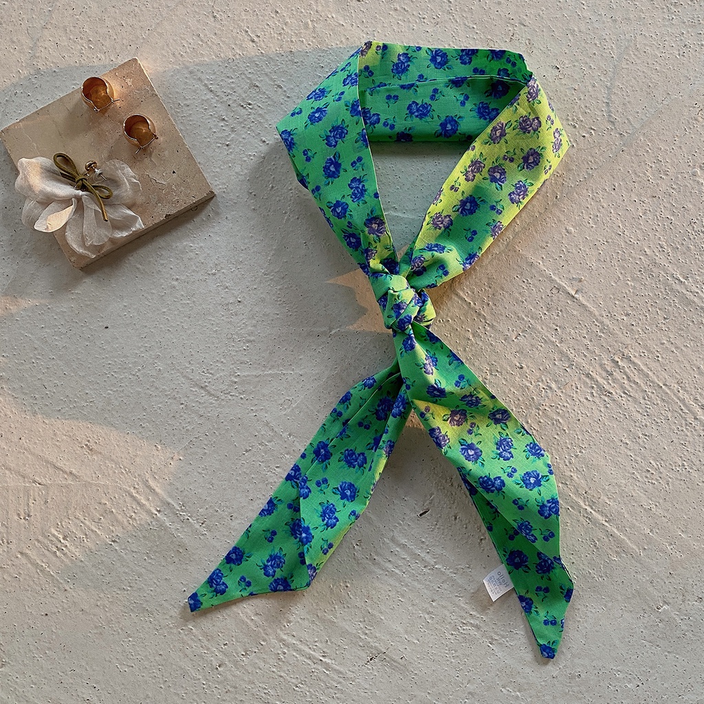 Parsimonous ยาว 100% ผ้าพันคอผ้าฝ้าย 4.1x45.3 นิ้วสายคล้องกระเป๋าผู้หญิงแฟชั่น Hairband 10.5x115 ซม.