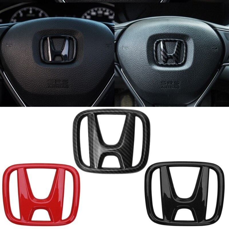 【พร้อมส่ง】สติกเกอร์โลโก้ติดพวงมาลัยรถยนต์ 50*40 มม. สําหรับ Honda Ten Generation Civic Accord XCRV