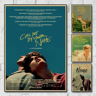 Callmebyyourname โปสเตอร์กระดาษคราฟท์ ลายภาพยนตร์ Love สไตล์วินเทจ สําหรับตกแต่งหอพัก ห้องนอน