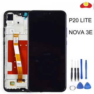 หน้าจอสัมผัส LCD พร้อมกรอบ สําหรับ Huawei P20 Lite Nova 3e ANE-LX1 ANE-LX3