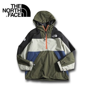 The North Face เสื้อแจ็กเก็ตกันฝน มีฮู้ด กันน้ํา ระบายอากาศ พลัสไซซ์ สําหรับขี่จักรยานกลางแจ้ง ทุกเพศ