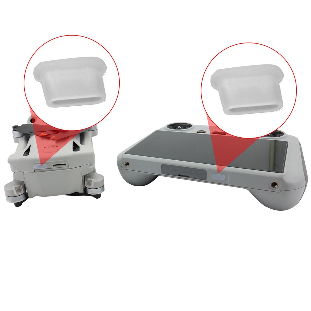 ปลั๊กแบตเตอรี่ กันฝุ่น สําหรับ DJI Mini 4 Pro Air3 DJI RC 2 RC RC-N1 DJI Mini3 Pro 1 คู่