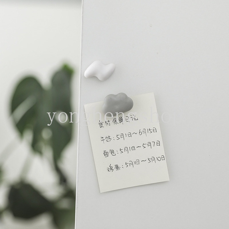 สติกเกอร์แม่เหล็ก รูปเมฆ 3D สร้างสรรค์ สําหรับติดตู้เย็น ไวท์บอร์ด รูปภาพ โน้ต 1 5 ชิ้น - รูปที่ 3