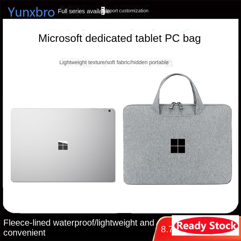เคสป้องกัน Microsoft Surface pro 6 7 8 9 X กระเป๋าแท็บเล็ตพีซี 13 นิ้ว Surface Go 2 3 10.5 นิ้วกระเป๋าถือ 12.6 นิ้ว