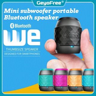 Geyofree X-Mini ลําโพงซับวูฟเฟอร์บลูทูธไร้สาย เสียงเบส HIFI สเตอริโอ 3D ขนาดเล็ก พกพาง่าย กันน้ํา สําหรับเดินทาง เล่นกีฬากลางแจ้ง