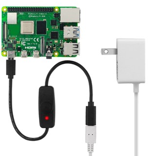 Iorsoul1 สายเคเบิลสวิตช์พาวเวอร์ซัพพลาย USBC Type-C ตัวผู้ เป็นตัวเมีย สําหรับ Raspberry Pi4B