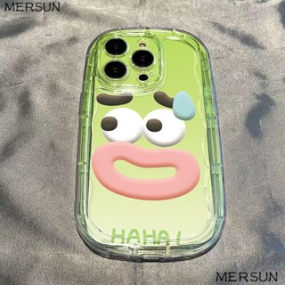 ✅เคสโทรศัพท์มือถือแบบนิ่ม ใส กันกระแทก ไล่โทนสีเขียว สําหรับ Iphone xs13 7 14promax Xr 1112 8p KRXZ