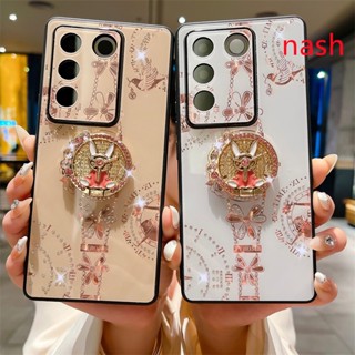 เคสโทรศัพท์มือถือ ป้องกันเลนส์ กันกระแทก สี่มุม ป้องกันรอยนิ้วมือ หรูหรา สําหรับ vivo V27 S16 S15 Pro