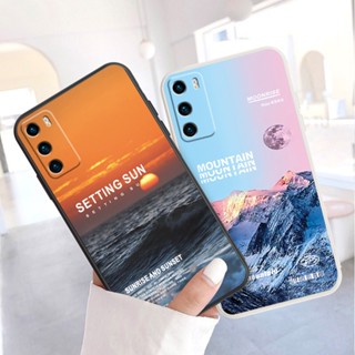 เคสโทรศัพท์มือถือ ลายการ์ตูนภูเขาหิมะ สําหรับ huawei Y7A Y6P Y6S P40 lite Y9 Prime 2019 P20 P30 Pro Plus Y9S Y6 Y7 Pro 2019 Nova 7i 6se 7se 3i 5T 9 Honor 20 20s 50 B1K518L