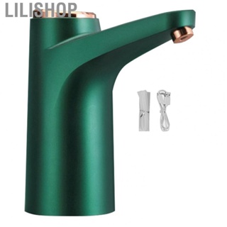 Lilishop Water Bottle Dispenser  Electric Drinking Pump Rechargeable Battery Saving Space Retro Green for Office Hospitals