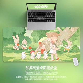 ✨🍑🍃【8 สี/แผ่นรองเม้าส์】แผ่นรองเม้าส์ 80x30//90X40 ซม. แผ่นรองเม้าส์ลายการ์ตูน Mouse Pad แผ่นรองเมาส์ ที่รองเมาส์