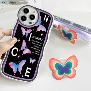 Compatible With Samsung Galaxy J2 J4 J6 J7 Plus Prime Pro J4+ J6+ 2017 2018 เคสซัมซุงสำหรับ Case Beautiful Butterfly เคส เคสโทรศัพท์ เคสมือถือ Case T3