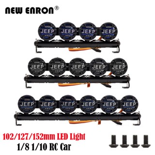 1:10 1:8 มัลติฟังก์ชั่อัลตร้าไฟ LED 4/5/6 ชิ้น LED Strip "JEEP" FOR RC CAR 1/10 1/8 Rock Crawler Tamiya แกน Traxxa D90 HPI HSP