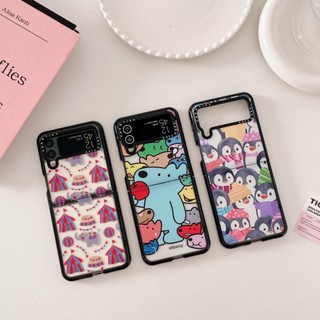 【Animal Paradise】เคสโทรศัพท์มือถืออะคริลิคใส กันหล่น ไฮเอนด์ พับได้ สําหรับ Samsung Galaxy Z Flip3 Zflip4