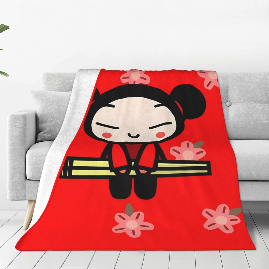 Pucca ผ้าห่ม ผ้าสักหลาด ขนแกะไมโคร นุ่มพิเศษ สําหรับเตียง โซฟา เครื่องปรับอากาศ