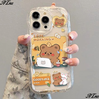 ✅เคสป้องกันโทรศัพท์มือถือใส แบบนิ่ม ลายกระต่าย กันกระแทก สําหรับ Apple Iphone 14 7 xs 11 12 promax 8p 13 Ey3k