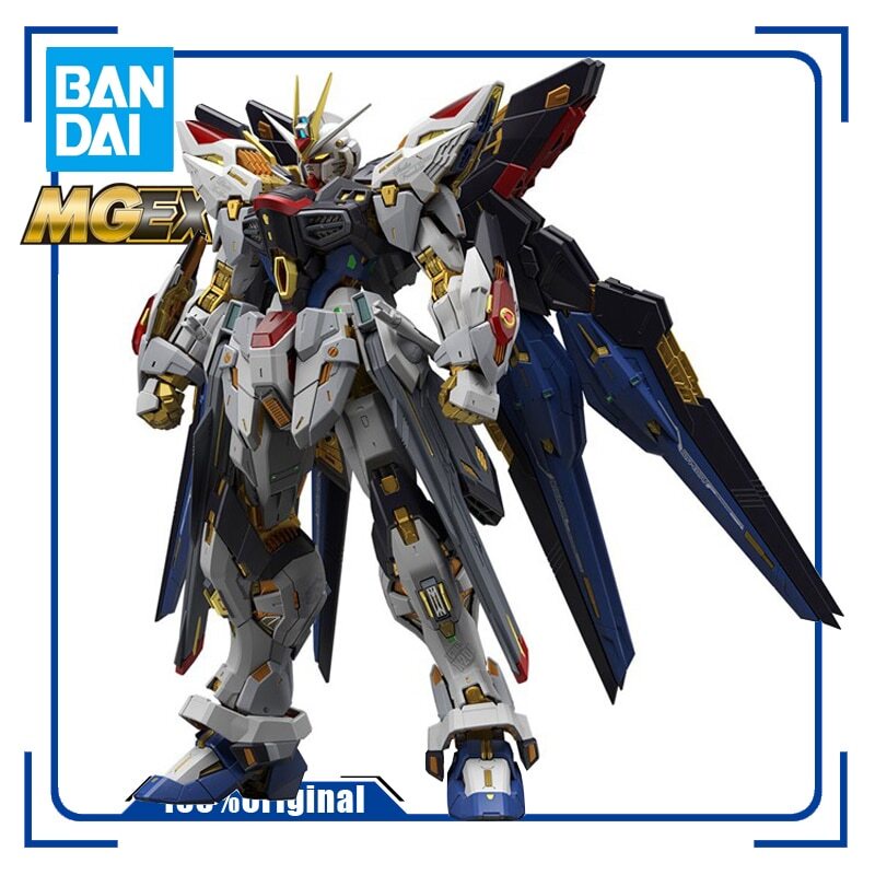 BANDAI MGEX 1/100 SEED STRIKE FREEDOM GUNDAM Z.A.F.T. MOBILE SUIT ZGMF-X20A Assembly Model Kit Action Toy Figures