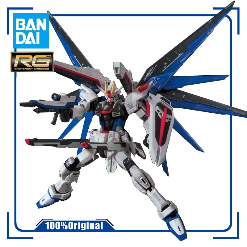 BANDAI RG 1/144 THE GUNDAM BASE LIMITED ZGMF-X10A Freedom Gundam Ver.GCP Action Toy Figures Assembly