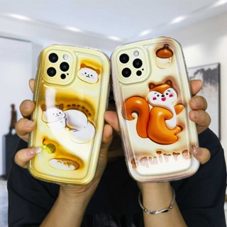 3D Vision For IPhone 7 Plus 11 6 6S 8 14 Plus XR 11 12 13 14 PRO MAX 11 12 13 X XS MAX Se 2020 6SPlus 7Plus 6Plus 8Plus 14Plus XSMAX  Cartoon Love Love Bunny Air Cushion Phone Case