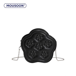 MOUSOON  ใหม่แฟชั่นสตรีกระเป๋าสะพายไหล่เดียว crossbody กระเป๋าพื้นผิวกระเป๋าถือ