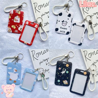 ❀LILAC❀ Cute Credit Card Holders Child Bank ID Holders Business Card Holder Women Men Cartoon Student Supplies Badge Bus Card Cover Case
