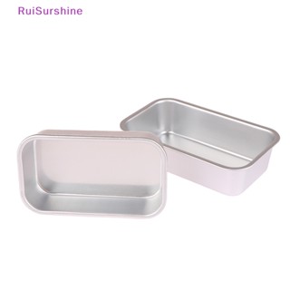 Ruisurshine ใหม่ แม่พิมพ์อลูมิเนียม ทรงสี่เหลี่ยมผืนผ้า สําหรับทําขนมปัง เค้ก เบเกอรี่ 1 ชิ้น