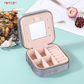 Byce&gt; กล่องกํามะหยี่ ขนาดเล็ก สําหรับเก็บเครื่องประดับ สร้อยคอ แหวน ใหม่