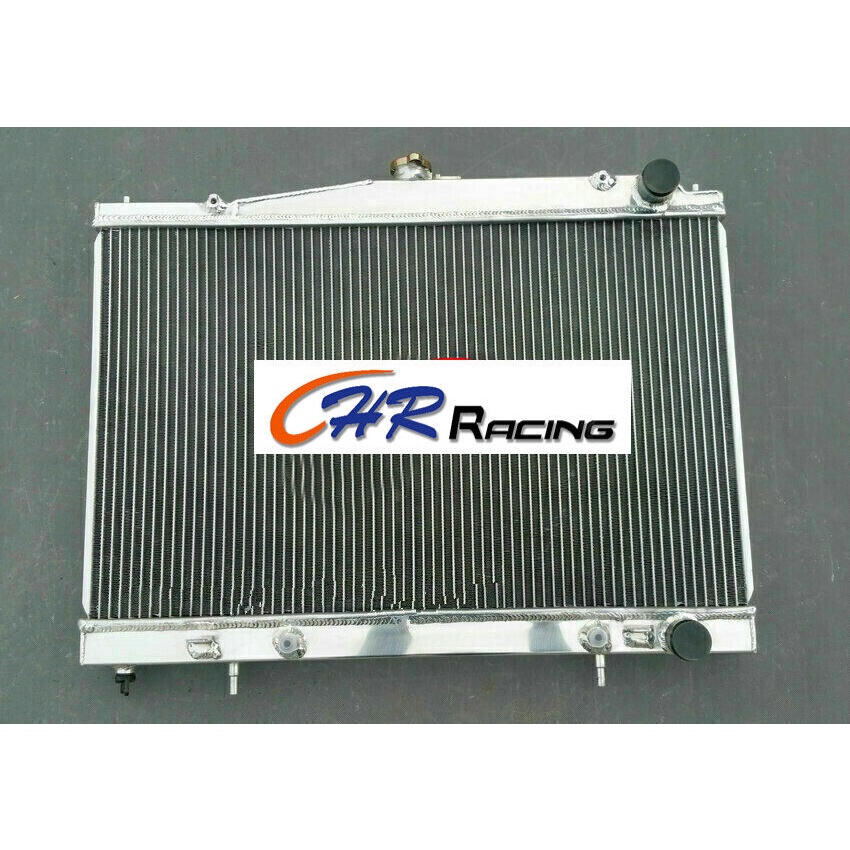 2 ROW หม้อน้ําอลูมิเนียมสําหรับ Nissan SKYLINE R33 R34 GT GTT GTR 1993-2003 AT