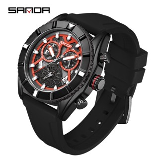 Sanda Trade ใหม่ นาฬิกาข้อมือควอตซ์แฟชั่น กันน้ํา มีปฏิทิน สําหรับผู้ชาย SD5309-11