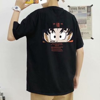 【ใหม่】Summer Cute Dragon Ball Goku Print Men Women Couple Casual Short-sleeved T-shirtSummer Cute Dragon B