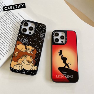 เคสโทรศัพท์มือถือกระจก กันกระแทก ลาย The Lion King X CASETiFY สําหรับ IPhone 11 12 13 14 Pro Max IPhone 14 Pro Max IPhone 13 Pro IPhone 12