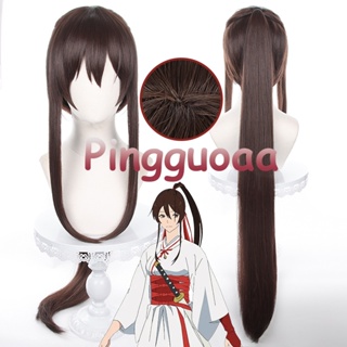 Anime Hells Paradise: Jigokuraku Yamada Asaemon Sagiri Cosplay Wig 100cm Long Brown Wigs Heat Resistant Synthetic Hair