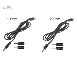 Lidu1 สายเคเบิลทริกเกอร์ USB C Type C เป็น 5.5x2.1 มม. 4.0x1.7 มม. 3.5x1.35 มม. 12V PD สําหรับมอนิเตอร์ LCD โรงหนัง วิทยุ