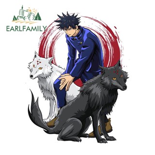 Earlfamily สติกเกอร์ ลายอนิเมะ Jujutsu Kaisen ขนาด 13 ซม. x 10.2 ซม. สไตล์ญี่ปุ่น สําหรับติดตกแต่งรถยนต์ หมวกกันน็อค หน้าต่าง