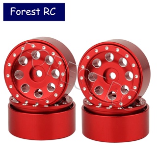 Forestrc อะไหล่ขอบดุมล้อ อลูมิเนียม CNC 1.0 นิ้ว สําหรับอัพเกรดรถไต่หินบังคับ 1/24 Axial SCX24 90081 C10