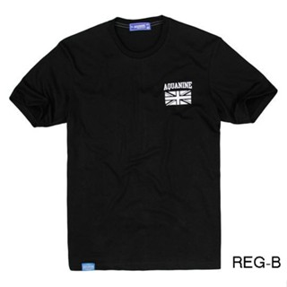 #ถูกสุด เสื้อยืด  แขนสั้น  AQUANINE สีดำ (ของแท้)