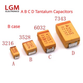 ตัวเก็บประจุแทนทาลัม 3528 10V 16V 25V 35V 1UF 2.2UF 4.7UF 10UF 22UF 47UF 100UF 10 ชิ้น