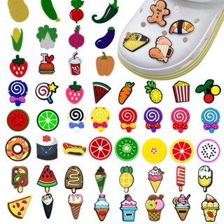 Croc Jibz Pins จี้รูปการ์ตูนผลไม้ สําหรับตกแต่งรองเท้า DIY