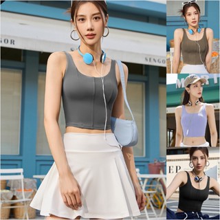 EVEsport YOGA-640 เสื้อกล้ามฟิตเนส มีฟองน้ำ เสื้อบราโยคะ  สปอร์ตบราแบบเสื้อกล้ามเว้าหลัง