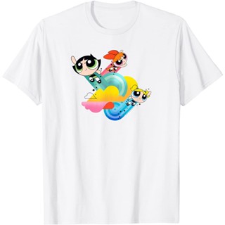 The Powerpuff Girls Spiral Streaks T-Shirt Fashion Tops Boys Girls Distro Age 12 3 4 5 6 7 8 9 10 11 12 Years