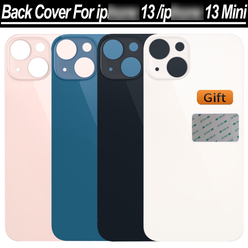 ฝาครอบแบตเตอรี่ ด้านหลัง 13Mini 13 Mini แบบเปลี่ยน สําหรับ iPhone 13 Mini
